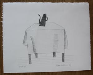 Klaas Gubbels - Litho: Tafel met koffiekan - 1979 kopen? Bied vanaf 175!