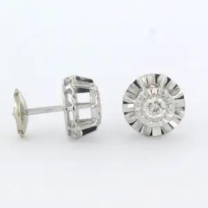 18k wit gouden oorbellen bezet met briljant geslepen diamant 0.40ct- F/G - VS/SI kopen? Bied vanaf 500!