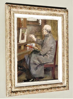 Willem van Dort - Portret van een schilder aan het werk kopen? Bied vanaf 235!