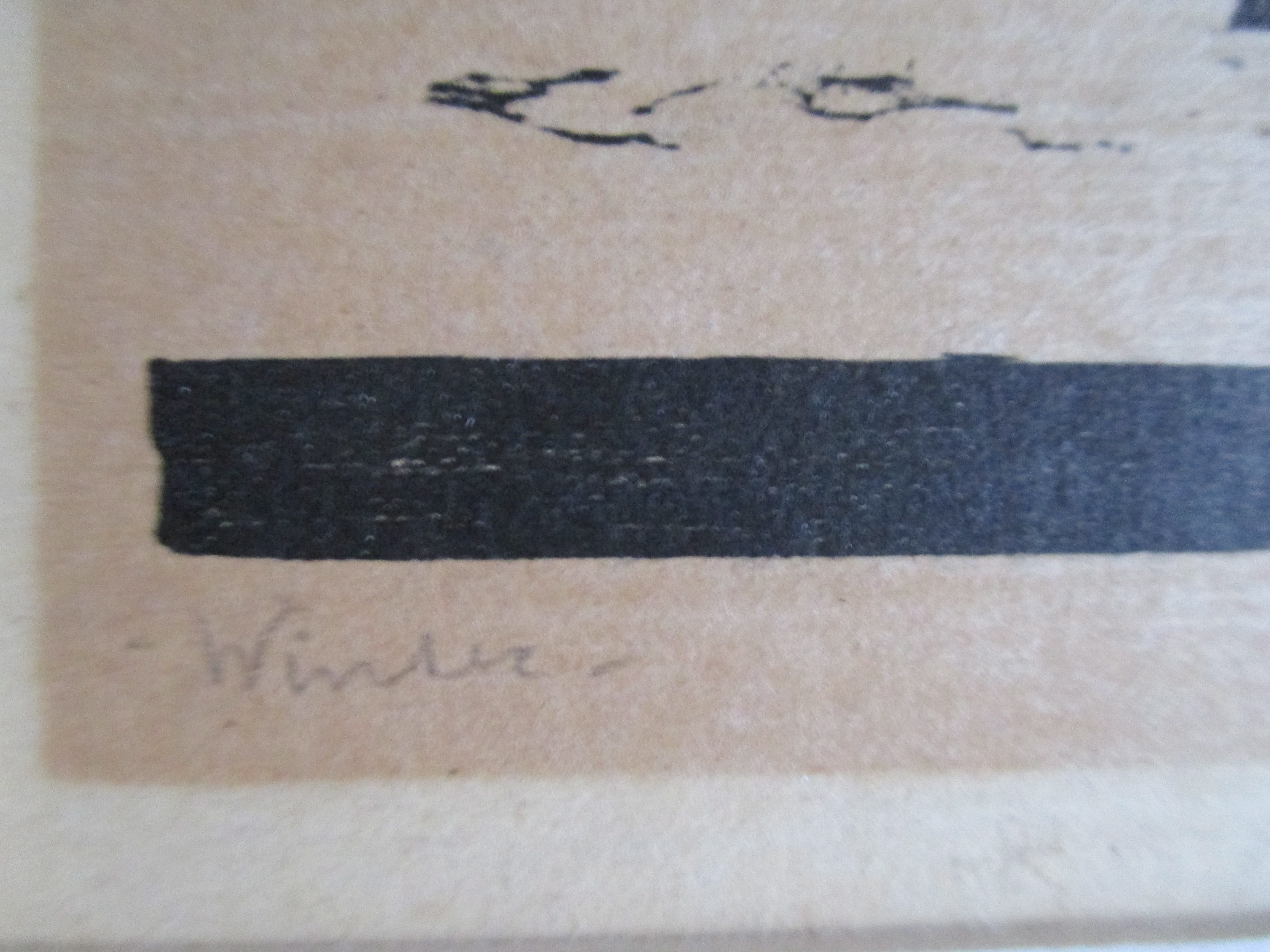 Jan Wittenberg - Houtsnede "Winter" kopen? Bied vanaf 40!