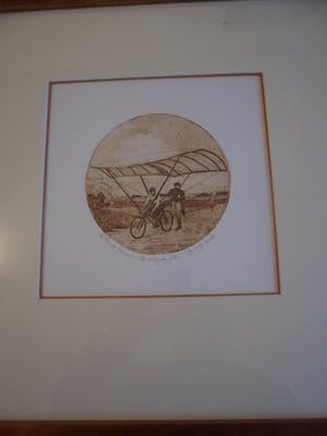 Leentje Linders - Ets. Titel, "De Vliegende Fiets". kopen? Bied vanaf 20!