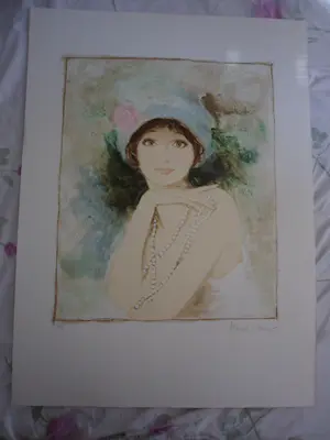 Bernard Charoy - Litho, Meisje met parelsnoer kopen? Bied vanaf 35!