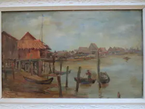 Max Fleischer - Indonesie Java Vissersdorp 1898 kaufen? Bieten Sie von 250!