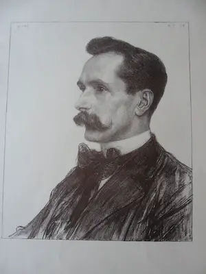 Jan Veth - Litho's van 7 bekende mensen van Nederland, uitgebracht van 1893 en 1896 kopen? Bied vanaf 80!