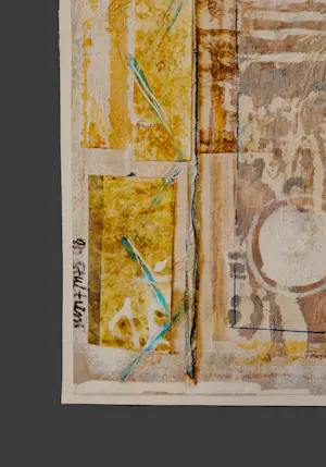 Marijke Stultiens - Limburgs (textiel) kunstenares - bijzondere jaren 90 papier- collage - gesigd. kaufen? Bieten Sie von 68!
