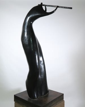 Jean-Louis Toutain - Levensgroot bronzen beeld, Chanson d'Amour (Zeer groot!) kopen? Bied vanaf 5000!