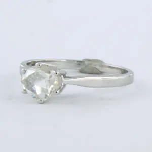 14k gouden solitair ring bezet met roos diamant tot. 0.60ct - H/I - SI kopen? Bied vanaf 550!