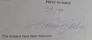 Franz Bodner - Going back a long time - zeefdruk met gesigneerd certificaat kopen? Bied vanaf 35!