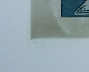 Jan Montyn - Ets, Vietnam Graffito - Ingelijst kopen? Bied vanaf 100!