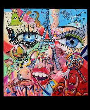 Elva Polyakova - Koe in abstract wereld kopen? Bied vanaf 1!