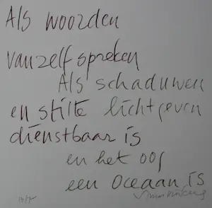 Simon Vinkenoog - Twee handgesigneerde litho's - 1993 kopen? Bied vanaf 99!
