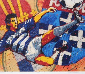 Adje Vandenberg - Zeefdruk, FC Zwolle - Ingelijst kopen? Bied vanaf 1!