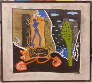 Paolo Valle - Abstract olieverf op doek kopen? Bied vanaf 75!