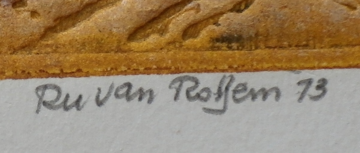 Ru van Rossem - Ets: La vita perduta III(paestum) - 1973 kopen? Bied vanaf 150!