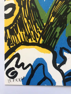 Bengt Lindstrom - Twee originele gekleurde lithografieën - Gesigneerd - XXV kopen? Bied vanaf 80!