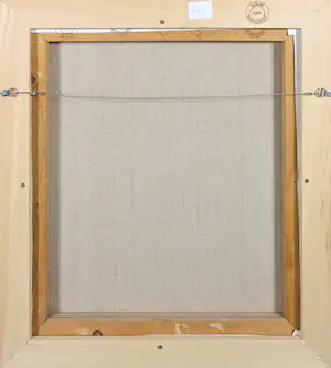 Margriet van Luijk - Olieverf op doek, Compositie met kleurvlakken - Ingelijst kopen? Bied vanaf 100!