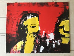 Herman Brood - Herman Brood - Originele handgesigneerde zeefdruk - Schakers kopen? Bied vanaf 375!