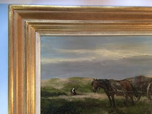 Johan Scherrewitz - Duinlandschap met paard en wagen kopen? Bied vanaf 600!