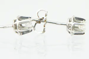 Exclusieve set 14 krt witgoud & diamanten (ca.0.50ct / M/SI1) oorstekers kopen? Bied vanaf 190!