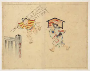 Niet of onleesbaar gesigneerd - old Japanese Ukiyo-e handsigned original woodblock print kopen? Bied vanaf 1!