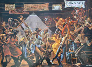 Ernie Barnes - Sugar Shack (Marvin Gaye), Sérigraphie signée, 2002 kopen? Bied vanaf 300!