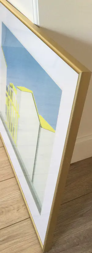 Vittorio Stoppa - strand Knokke | offset litho - ingelijst kopen? Bied vanaf 35!