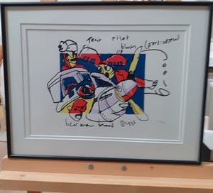Herman Brood - Test Pilot blues, mooi gelijst! kopen? Bied vanaf 220!