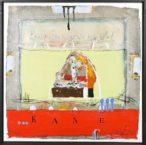 Kantcho Kanev - Zeefdruk op geschept papier, Zonder titel - Ingelijst kopen? Bied vanaf 50!