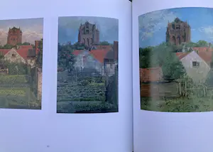 Jan Roelof van Nijendaal - Wijk bij Duurstede binnentuin met huizen en zicht op Grote Kerk kopen? Bied vanaf 179!