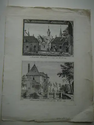Hendrik Spilman - Cuijk Kasteel Makken en s Hertogen Toren land van kuik 1746 kopen? Bied vanaf 25!