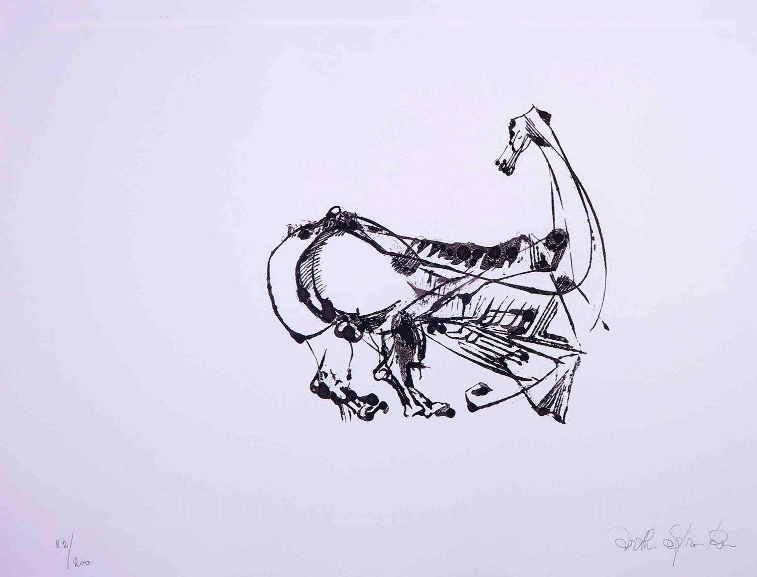 Arthur Spronken - Ets, Paard verkocht voor € 100!