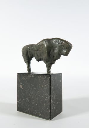 Brons (Onbekend) - Ingetogen bronzen beeld van een stier kopen? Bied vanaf 100!