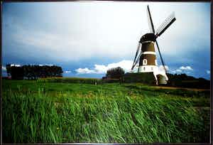 Paul Huf - C-Print, Molen - Ingelijst (Zeer groot) verkocht voor € 100!