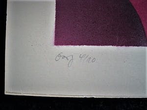 Niet of onleesbaar gesigneerd - gesigneerde, zeer kleine oplage (nr 4 van 20) PoP-Art Litho kopen? Bied vanaf 1!