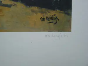 Rob Houdijk - Offset-litho, Titel, "Kippenhok". kopen? Bied vanaf 30!
