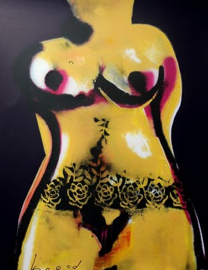 Herman Brood - Grote zeefdruk: Torso kopen? Bied vanaf 395!