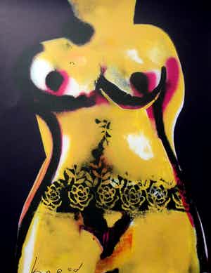 Herman Brood - Grote zeefdruk: Torso verkocht voor € 395!