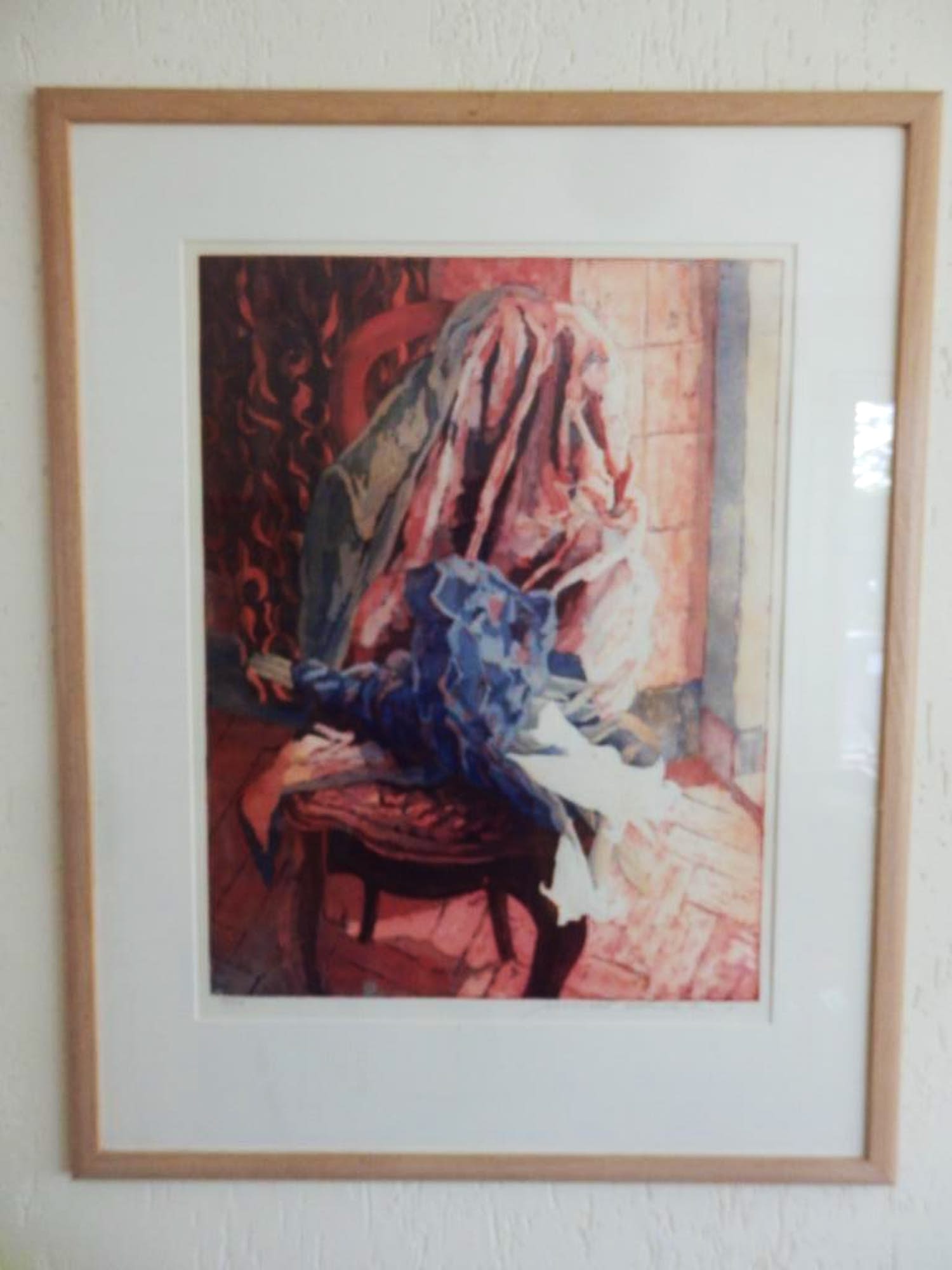 Marcel Schellekens - stilleven kleren op stoel verkocht voor € 50!