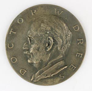 Albert Termote - Bronzen penning: Dr W. Drees, 1951 kopen? Bied vanaf 75!