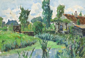 Henk Bellaard - Olieverf op doek, Groenekan (II) kopen? Bied vanaf 1!