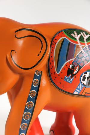 Corneille - Acryl op polyester, Elephant Parade kopen? Bied vanaf 600!