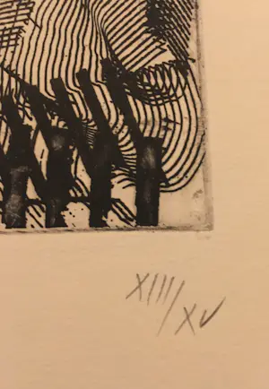 Willem Snitker - Willem Snitker - abstracte ets uit laatste jaren kopen? Bied vanaf 40!