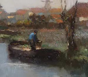 Johan Hendrik Kaemmerer - Gezicht op dorp kopen? Bied vanaf 250!