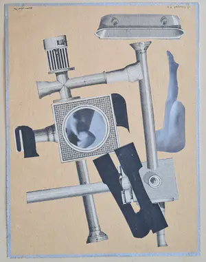 Albert Huyot - Compositie - handgesigneerde collage kopen? Bied vanaf 345!