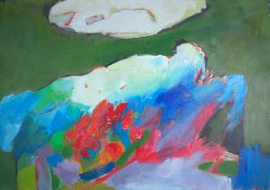 Franscz Witte - Olieverf op karton, Abstract Z.t. kopen? Bied vanaf 1!