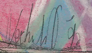 Niet of onleesbaar gesigneerd - Lot van twee krijttekeningen kopen? Bied vanaf 1!