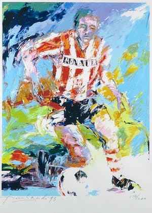 Frank Gude - Litho, Voetbal - Ingelijst kopen? Bied vanaf 20!