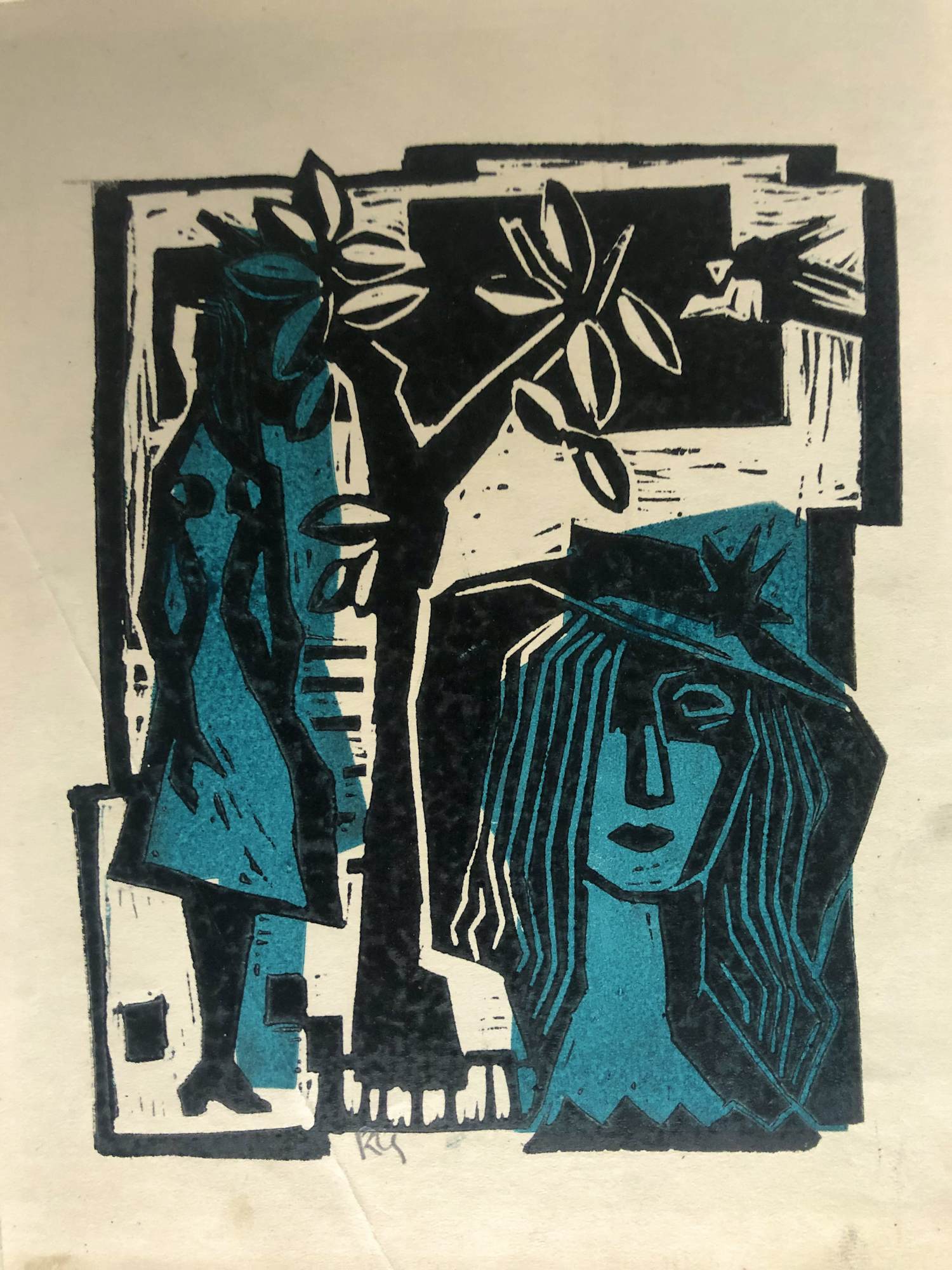 Rien Goené - Figuren met boom en vogel kopen? Bied vanaf 90!