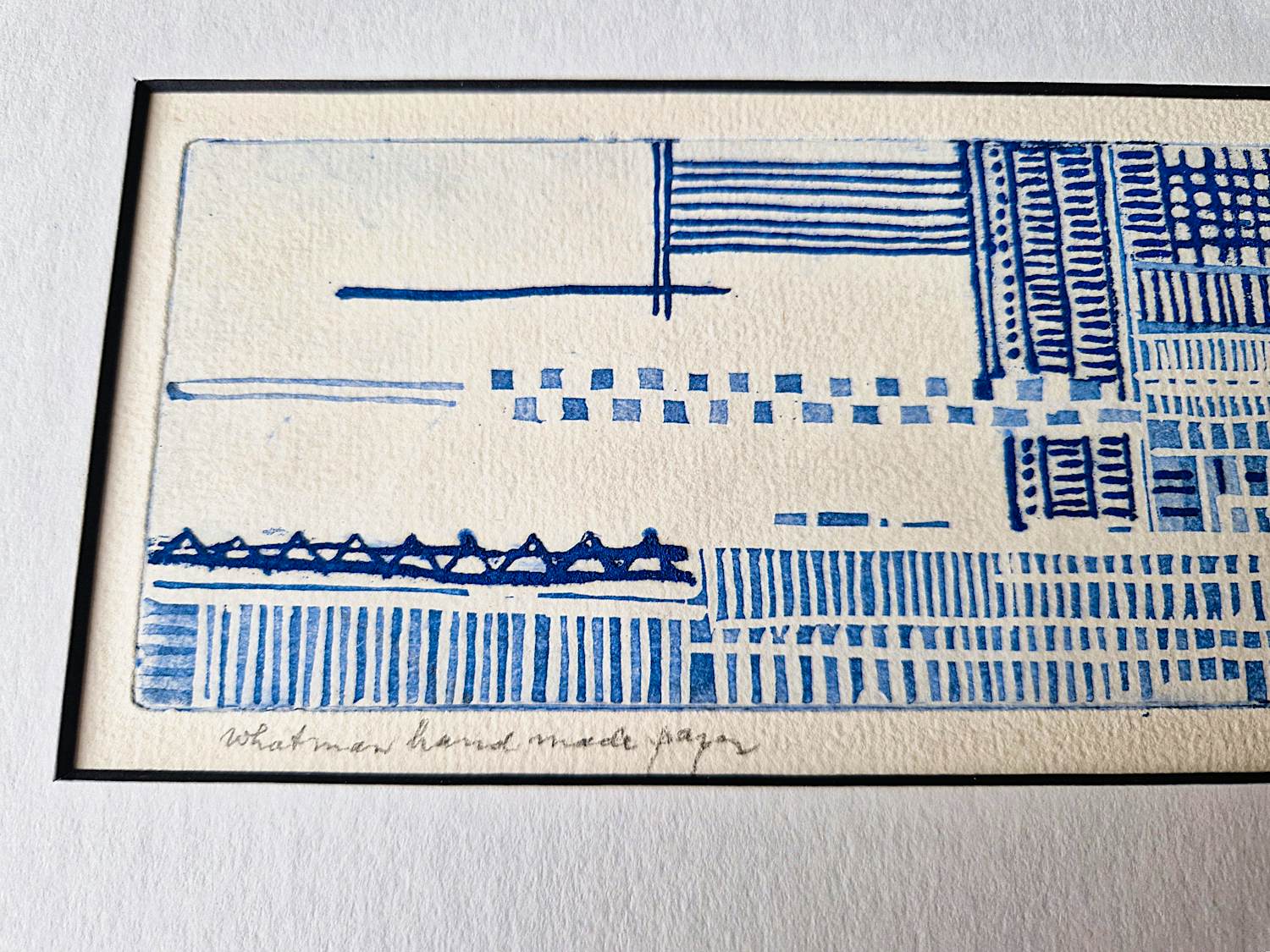 Theo Beerendonk - unieke 1971 abstracte reliëfdruk - compositie in blauw - gesigneerd kopen? Bied vanaf 65!