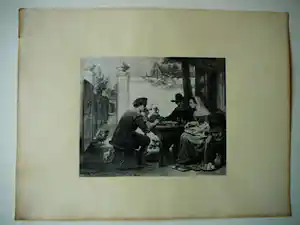 Adolf Carel Nunnink - kaartspelers naar J.H.van de Laar 1875 verkauft für € 20!